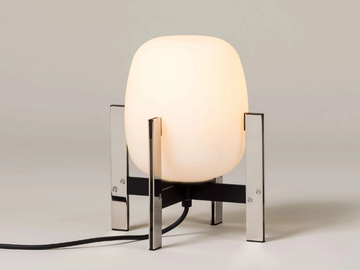 CESTITA METÁLICA - LED Glass and Stainless Steel table lamp by Santa & Cole - view 2
